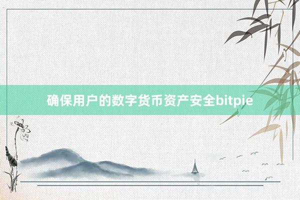 确保用户的数字货币资产安全bitpie