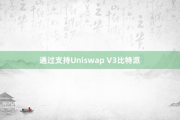 通过支持Uniswap V3比特派