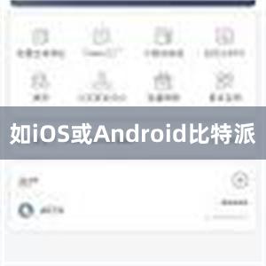 如iOS或Android比特派