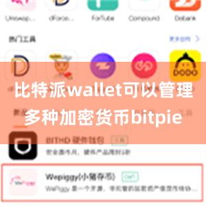 比特派wallet可以管理多种加密货币bitpie