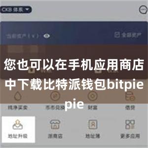 您也可以在手机应用商店中下载比特派钱包bitpie